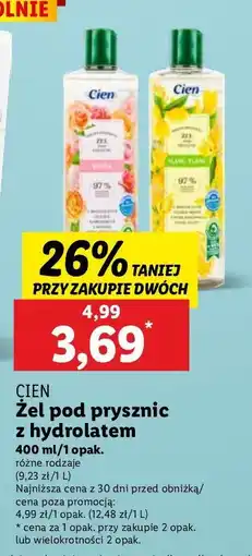 Lidl Żel pod prysznic róża Cien oferta