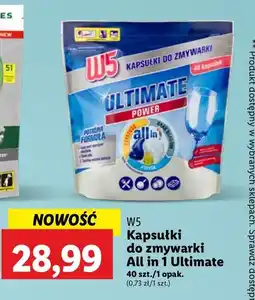 Lidl Tabletki do zmywarki all in 1 W5 oferta