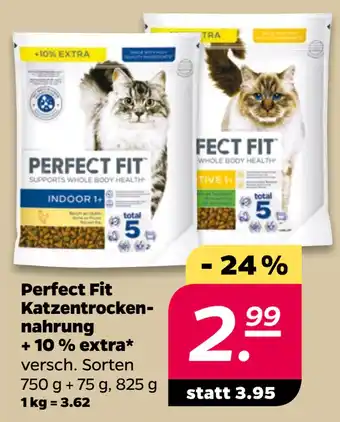 Netto Perfect Fit Katzentrockennahrung + 10 % extra oferta