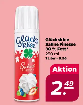 Netto Glücksklee Sahne Finesse 30 % Fett oferta