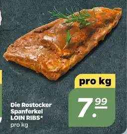 Netto Die Rostocker Spanferkel LOIN RIBS oferta