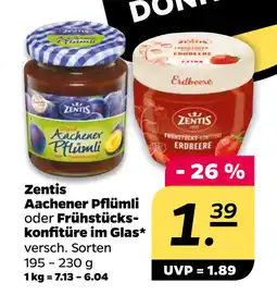 Netto Zentis Aachener Pflümli oder Frühstückskonfitüre im Glas oferta