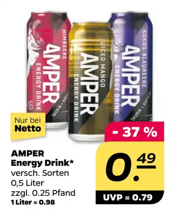 Netto AMPER Energy Drink oferta