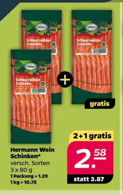 Netto Hermann Wein Schinken oferta