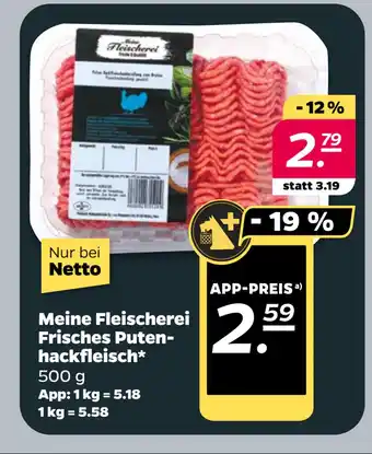 Netto Meine Fleischerei Frisches Putenhackfleisch oferta