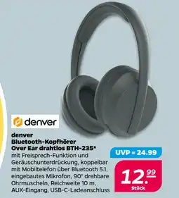 Netto denver Bluetooth-Kopfhörer Over Ear drahtlos BTH-235 oferta