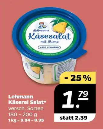 Netto Lehmann Käserei Salat oferta