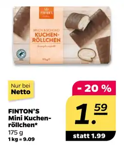 Netto FINTON’S Mini Kuchenröllchen oferta