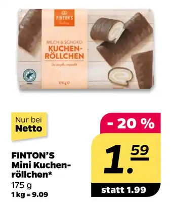 Netto FINTON’S Mini Kuchenröllchen oferta