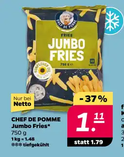 Netto CHEF DE POMME Jumbo Fries oferta