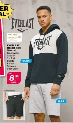 Netto EVERLAST Hoodie oder Shorts oferta