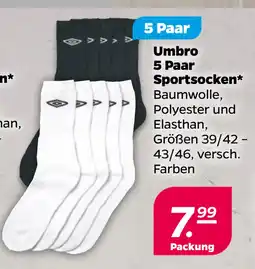 Netto Umbro 5 Paar Sportsocken oferta