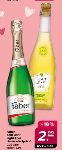 Netto Faber Sekt oder Light Live Limoncello Sprizz oferta