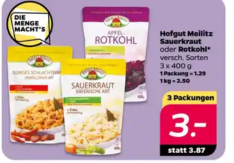 Netto Hofgut Meilitz Sauerkraut oder Rotkohl oferta