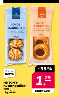 Netto FINTON’S Kuchengebäck oferta