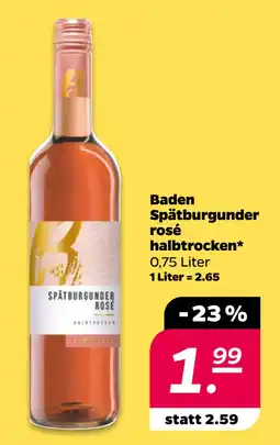 Netto Baden Spätburgunder rosé halbtrocken oferta