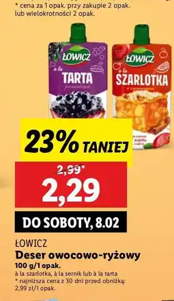 Lidl Deser tarta Łowicz oferta