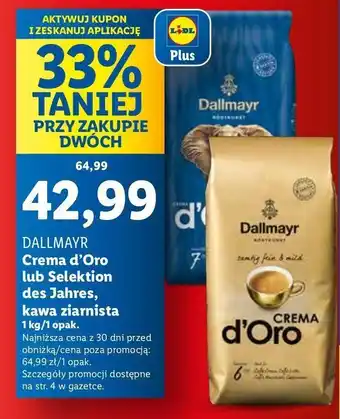 Lidl Kawa Dallmayr crema d'oro oferta