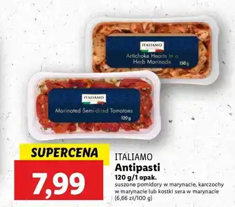 Lidl Antipasti włoskie suszone pomidory Italiamo oferta