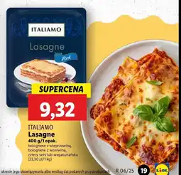 Lidl Lasagne z mięsem wieprzowym Italiamo oferta