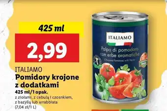 Lidl Pomidory krojone z ziołami Italiamo oferta