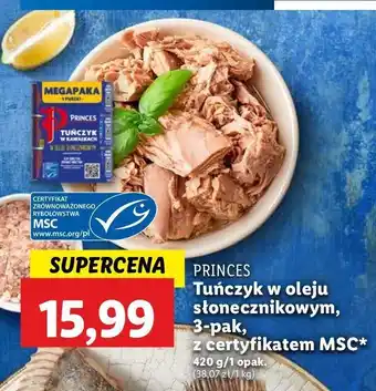 Lidl Tuńczyk w kawałkach w oleju słonecznikowym Princes oferta