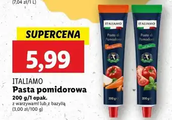 Lidl Pasta pomidorowa z bazylią Italiamo oferta