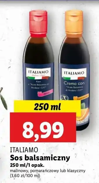 Lidl Sos balsamiczny z sokiem malinowym Italiamo oferta