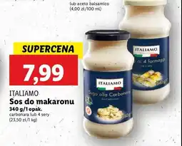 Lidl Sos sugo carbonara Italiamo oferta