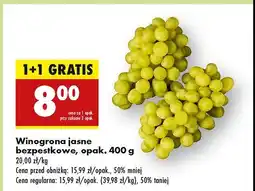 Biedronka Winogrona jasne bezpestkowe oferta