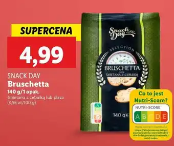 Lidl Bruschetta śmietana z cebulką Snack day oferta