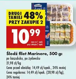 Biedronka Filety śledziowe po żydowsku Marinero oferta