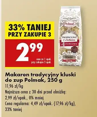 Biedronka Makaron krajanka kluski Polmak oferta