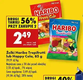 Biedronka Żelki Haribo happy cola oferta