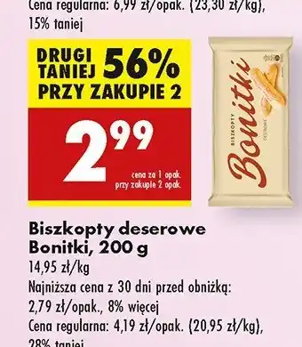 Biedronka Biszkopty deserowe Bonitki oferta