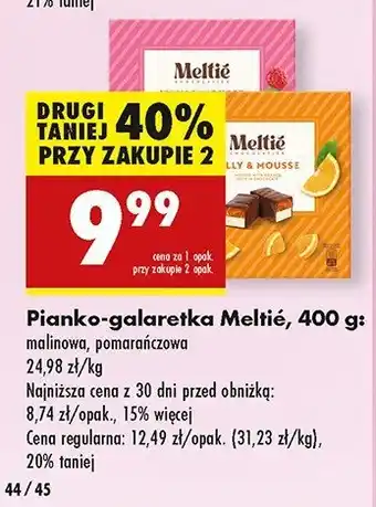 Biedronka Pianko-galaretka pomarańczowa Meltie oferta