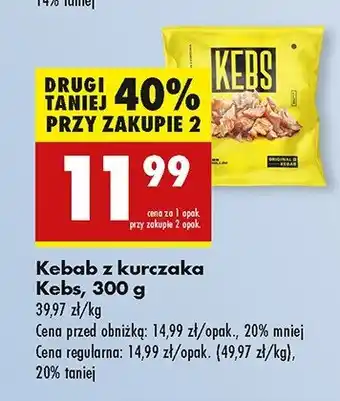 Biedronka Kebab z kurczaka Kebs oferta