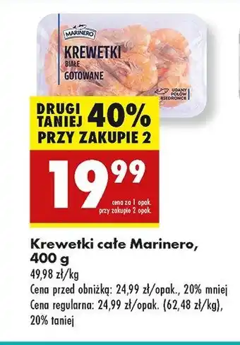 Biedronka Krewetki białe gotowane Marinero oferta