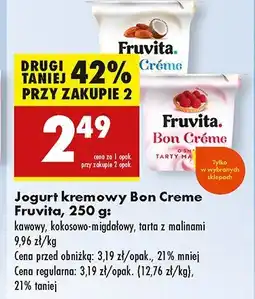 Biedronka Jogurt tarta z malinami Fruvita bon creme oferta