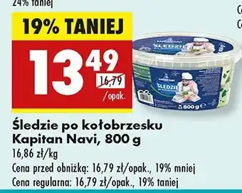 Biedronka Śledzie po kołobrzesku Kapitan navi oferta