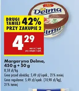 Biedronka Margaryna Delma do kanapek oferta