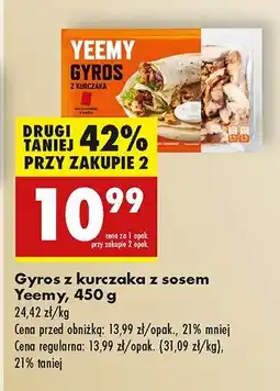 Biedronka Gyros z kurczaka Yeemy oferta