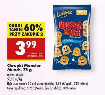 Biedronka Chrupki original Lorenz monster munch oferta