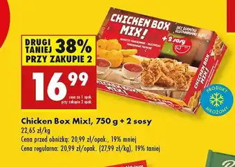 Biedronka Chicken box + 2 sosy oferta