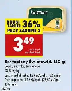 Biedronka Ser topiony z szynką Światowid oferta