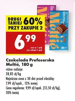 Biedronka Czekolada z orzechami i kawałkami pomarańczy Meltie oferta