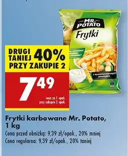 Biedronka Frytki karbowane Mr. potato oferta