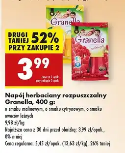 Biedronka Napój herbaciany owoce leśne Granella oferta