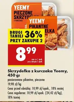 Biedronka Skrzydełka z kurczaka pieczone Yeemy oferta