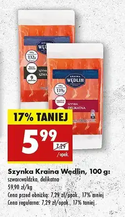 Biedronka Szynka delikatna Kraina wędlin oferta